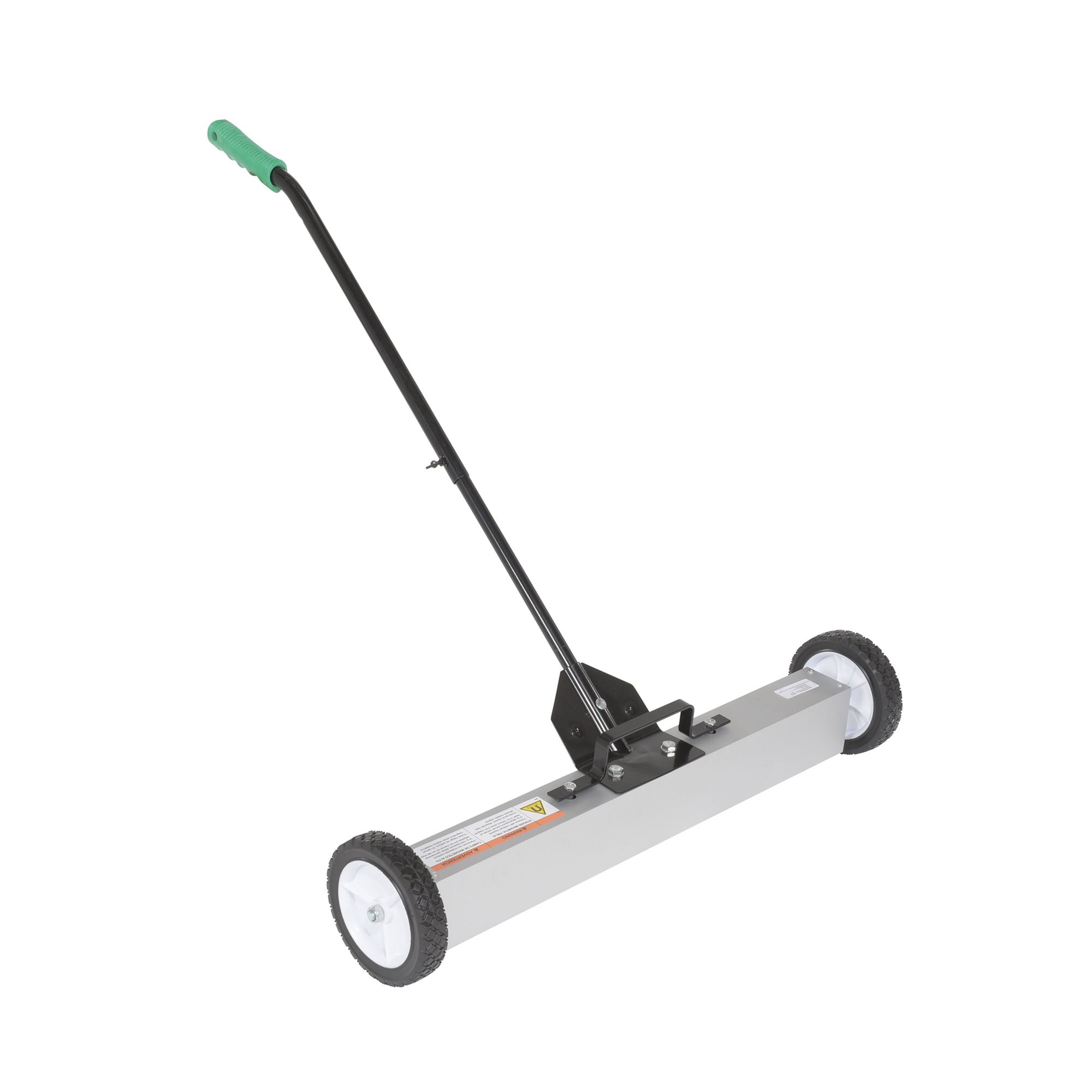 Vestil Magnetic Sweeper - 30in. Sweep Width, Ergonomic Handle Release, Model# MFSR-30